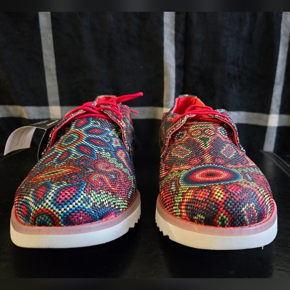 Zull multicolor Stitched Mexico lace up Sneakers Shoes - Picture 3 of 10